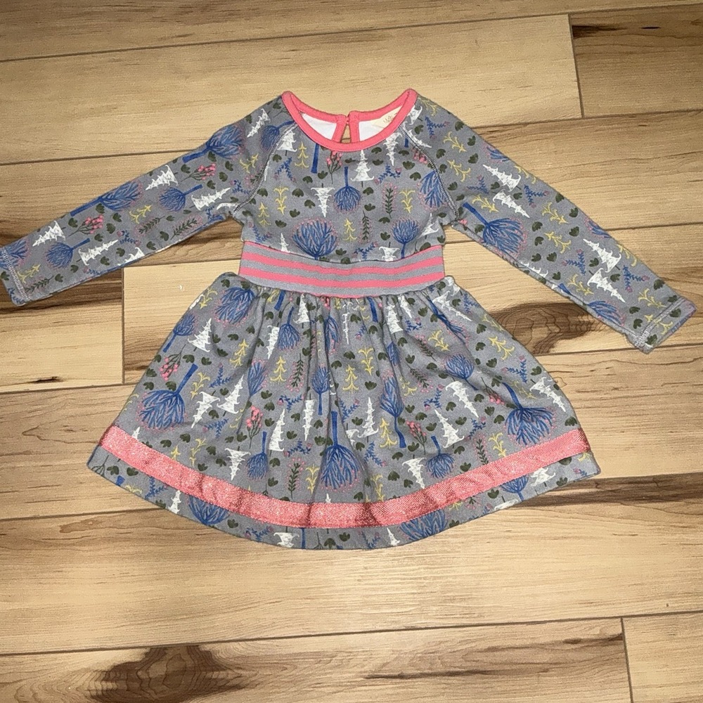 Matilda Jane Around Town Make Believe Girl Dress Sweatshirt size 2 years 2T Pink
